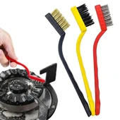 3 lü Detaylı Temizlik Bakır,Demir ve Sert Plastik Tel Fırça thumbnail 1