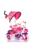 BabyHope 135 Kety Itmeli Ebeveyn Kontrollü Bebek Bisikleti Pembe Lila Beyaz - 1