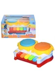 BİRLİK TOYS Piyanolu Kaya Davul - Işıklı Ve Şarkı Söyleyen Davul Piano 2'li thumbnail 2
