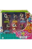 Can Ali Toys Littlest Pet Shop Neşeli Minişler 6'lı Miniş Ailesi Oyuncak Pet Star Little Minişler Beyazlı Grili M - 1