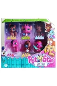 Can Ali Toys Littlest Pet Shop Neşeli Minişler 6'lı Miniş Ailesi Oyuncak Pet Star Little Minişler Beyazlı Grili M - 3