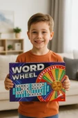 Mini Baby Kids Word Wheel Çarkı Felek Oyunu - 1