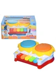 BİRLİK TOYS Piyanolu Kaya Davul - Işıklı Ve Şarkı Söyleyen Davul Piano 2'li thumbnail 1