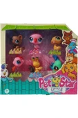 Can Ali Toys Littlest Pet Shop Neşeli Minişler 6'lı Miniş Ailesi Oyuncak Pet Star Little Minişler Beyazlı Grili M - 4