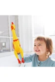 TUENGİ STORE Büyük Boy Öten Çığlık Atan Horoz Tavuk Shrilling Chicken Kedi Köpek Oyuncağı - 5