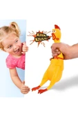 TUENGİ STORE Büyük Boy Öten Çığlık Atan Horoz Tavuk Shrilling Chicken Kedi Köpek Oyuncağı - 4