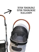 Tommy Evcil Hayvan Arabası 76,5x48x99cm Gri Max 15 Kg thumbnail 3