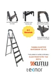 Kutlu Dayanıklı 5+1 Metal Basamaklı Merdiven - 1