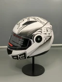 Jk 115 Güneş Vizörlü Çene Açılır Kask Z3 WHİTE - 2