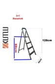 Kutlu Dayanıklı 3+1 Metal Basamaklı Merdiven - 8