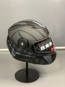 Jk 115 Güneş Vizörlü Çene Açılır Kask Z1 Grey - 1