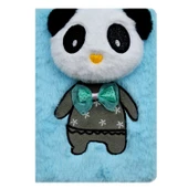 Gen-Of Çizgili Pijamalı Hayvan Peluş Hatıra Ve Not Defteri A5 Çizgili 80 Yaprak (PD111) thumbnail 1