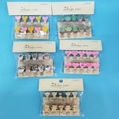 Periboia Periboia Ahşap Notluk İpli Mandal - 2