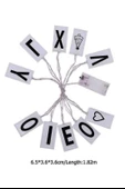 10lu Lightbox Işıklı Harf Mesaj Panosu Dekoratif  Harf Işık Zinciri - 8