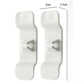 6'lı Pratik Kablo Toparlayıcı Yapışkanlı Klips Mutfak Air Fryer Kettle Kahve Tost Makinası thumbnail 4