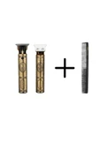POWERTEC T- Bıçak Ense Sakal Çizim Tıraş Makinesi + Berber Kesim Tarağı Tr-1818 - 1