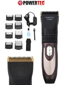 POWERTEC TR-6500 Saç Sakal Kesme Makinesi 2 Yıl Garantili Yedek Bataryalı thumbnail 1