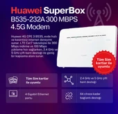 Huawei Superbox B535-232 300 Mbps 4.5G Modem (2 Yıl Huawei Türkiye Garantili) - 1