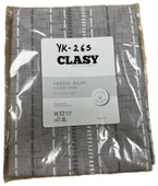 Clasy Ranforce %100 Pamuk 2 Adet Yastık Kılıfı Çiçekli Gri - 2