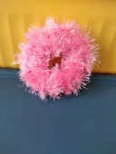 El Yapımı Saçaklı Pembe Saç Tokası - 1