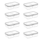 İpek Yıldızı® 2 Bölmeli 1+1 Litre Kilitli Kapaklı Erzak Saklama Kabı LC-525 thumbnail 8