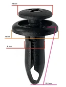 FORD DAVLUMBAZ VE TAMPON KLİPSİ (50 ADET) - 2