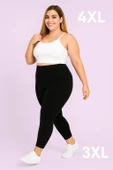 Kadın Büyük Beden 1. Kalite Likralı Uzun Tayt ( 3XL - 4XL ) - 4