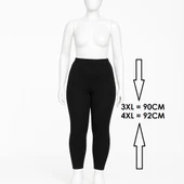 Kadın Büyük Beden 1. Kalite Likralı Uzun Tayt ( 3XL - 4XL ) - 2
