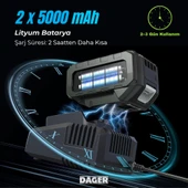 Dager BLAST 21V Kömürsüz Akülü Darbeli Somun Sıkma Makinesi - Çift 3.0Ah Akü + Mandren + Lokma + 45 Parça Full Set - 450 Nm Tork - 4