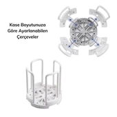 İpek Yıldızı® Tabak Bardak Kase Standı Bulaşık Kurutma Tutucu Mutfak Düzenleyici Organizatör - 3