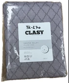 Clasy Ranforce %100 Pamuk 2 Adet Yastık Kılıfı Çizgili Desenli Mor - 2