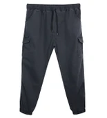 Erkek Büyük Beden 100-156 Kilo Arası İçin Uygun Kargo Cepli Jogger Kot Pantolon - 5