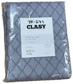 Clasy Ranforce %100 Pamuk 2 Adet Yastık Kılıfı Çizgili Desenli Mavi - 2