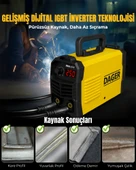Dager MMA250 250 Amper Inverter Mini Çanta Kaynak Makinesi Seti - IGBT - Dijital Ekran - Elektrod + Maske + Eldiven - 4