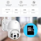 İpek Yıldızı® 20 MP HD Lens İç Dış Mekan Suya Danıklı IP Wifi Network Güvenlik Kamerası Wifi Kamera - 2