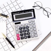 İpek Yıldızı® 12 Haneli Geniş LCD Ekran, Pilli Büyük Düğmeli Hesap Makinesi thumbnail 4