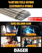 Dager MMA250 250 Amper Inverter Mini Çanta Kaynak Makinesi Seti - IGBT - Dijital Ekran - Elektrod + Maske + Eldiven - 6