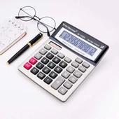 İpek Yıldızı® 12 Haneli Geniş LCD Ekran, Pilli Büyük Düğmeli Hesap Makinesi thumbnail 2