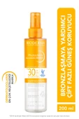 BIODERMA Photoderm Bronz Sun Protective Water SPF30 Bronzlaştırıcı Güneş Koruyucu Yüz, Vücut, Saç 200 ml 3701129807880 thumbnail 1