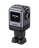 UGREEN Nexode Uno 100W Robot GaN Hızlı Şarj Cihazı 3xUSB-C, 1xUSB-A, Gri, 45515B - 1