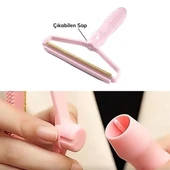 İpek Yıldızı® Çift Taraflı Elbise Kazak Plastik Kumaş Tüy Alma ve Tiftik Temizleyici Toplayıcı Taşınabilir thumbnail 6