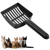 İpek Yıldızı® Plastik Evcil Hayvan Kedi Kumu Temizleme Eleme Küreği thumbnail 1