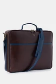 Boris Hakiki Deri Erkek 15,6" Tek Bölmeli Dizüstü Bilgisayar Çantası thumbnail 6