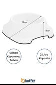 İpek Yıldızı® Silikon Kaydırmaz Taban Plastik Kedi ve Köpek Mama ve Su Kabı 2 L - 7