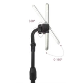 İpek Yıldızı® Masa Üstü Tablet ve Telefon Tutucu Plastik Aparat Siyah Telefon Standı thumbnail 5