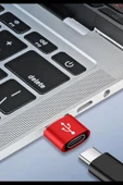 İpek Yıldızı® USB'den TYPE-C 'ye Dönüştürücü Adaptör Veri Aktarımı Sağlayıcı Şarj Data Çevirici thumbnail 7