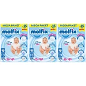 Molfix Bebek Bezi Beden:3 (4-9KG) Midi 420 Adet Mega Aylık Fırsat Pk thumbnail 1
