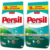 Persil Matik Toz Çamaşır Deterjanı 18KG Sık Yıkananlar Beyaz ve Renkliler İçin (2PK*9KG)(120 Yıkama) - 1