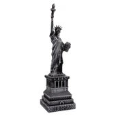 Metal Özgürlük Heykeli Gümüş Vintage Dekor USA 25cm thumbnail 3