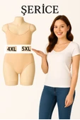 Kadın Külot Büyük Beden 3'lü Paket Yüksek Bel 1. Kalite 4XL ve 5XL (SİYAH - GRİ - EKRU) - 3